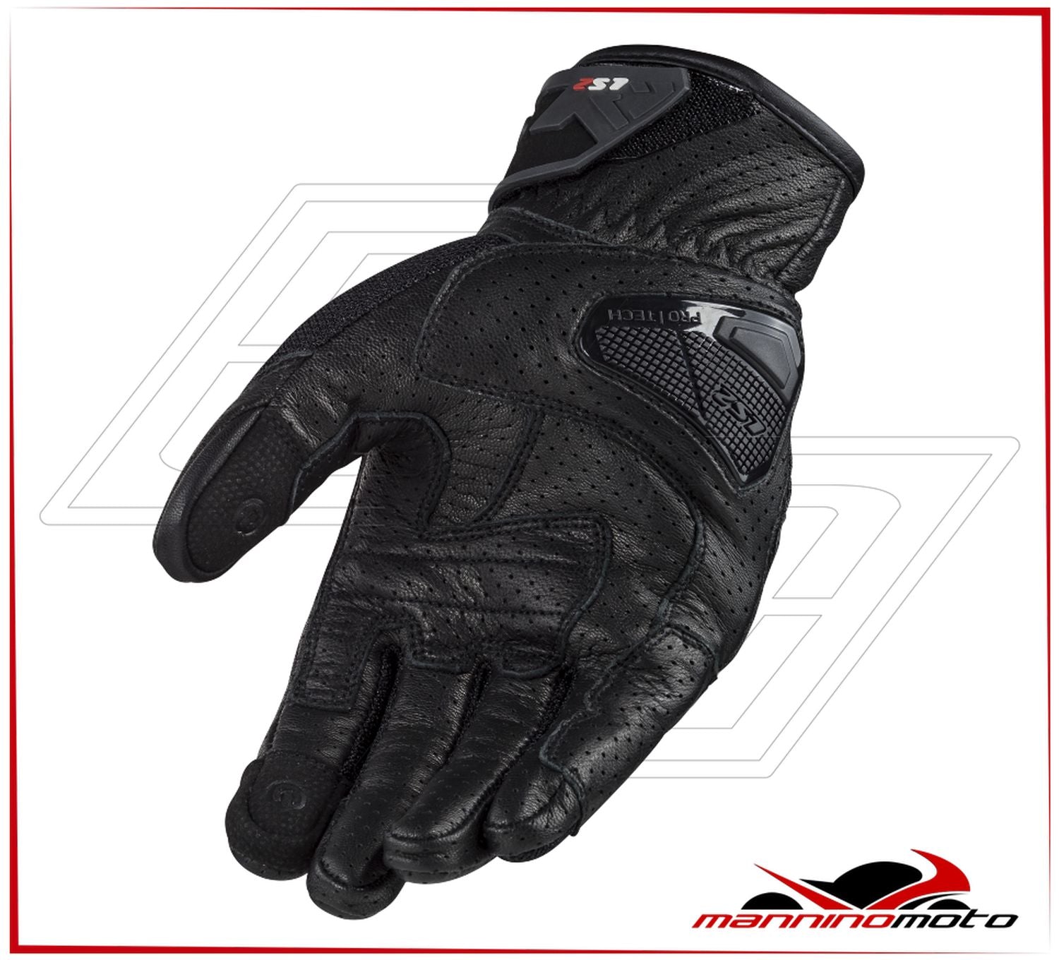 Guanti per moto Uomo LS2 AIR RAPTOR Uomo neri