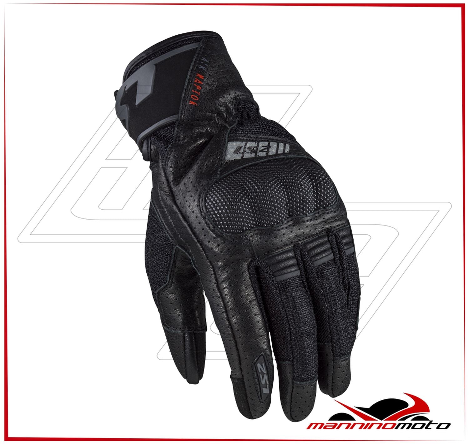 Guanti per moto Uomo LS2 AIR RAPTOR Uomo neri