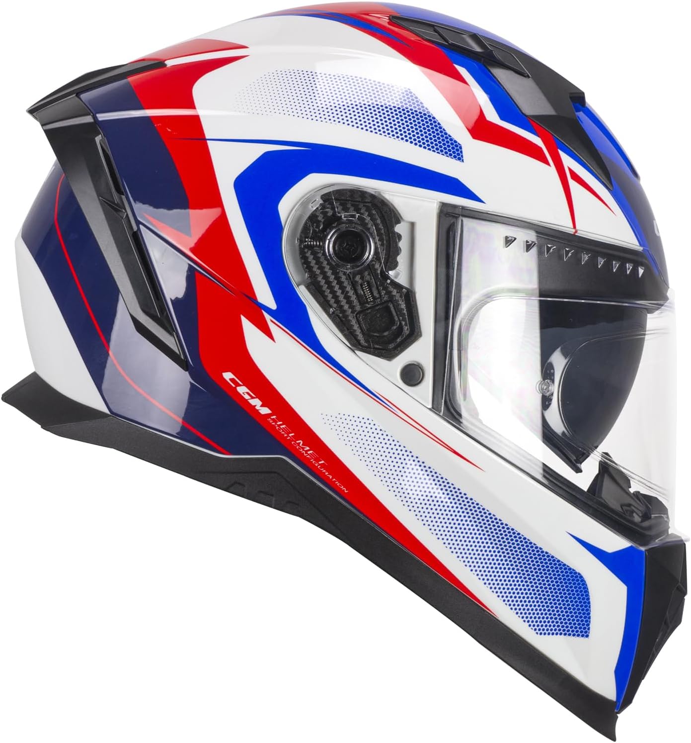 Casco per moto Integrale Uomo Donna 311G BLAST SPORT Bianco Blu