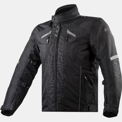 Giacca per moto in tessuto impermeabile Uomo Nera LS2 SERRA EVO MAN JACKET BLACK