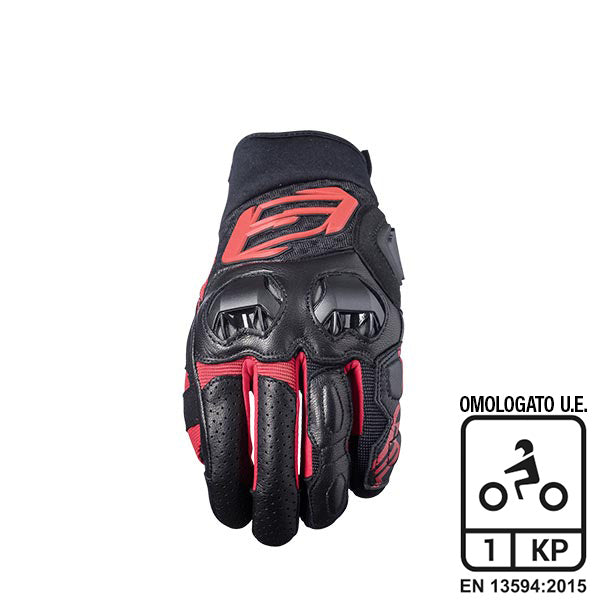 Guanti per moto Five SF3 Rosso nero 