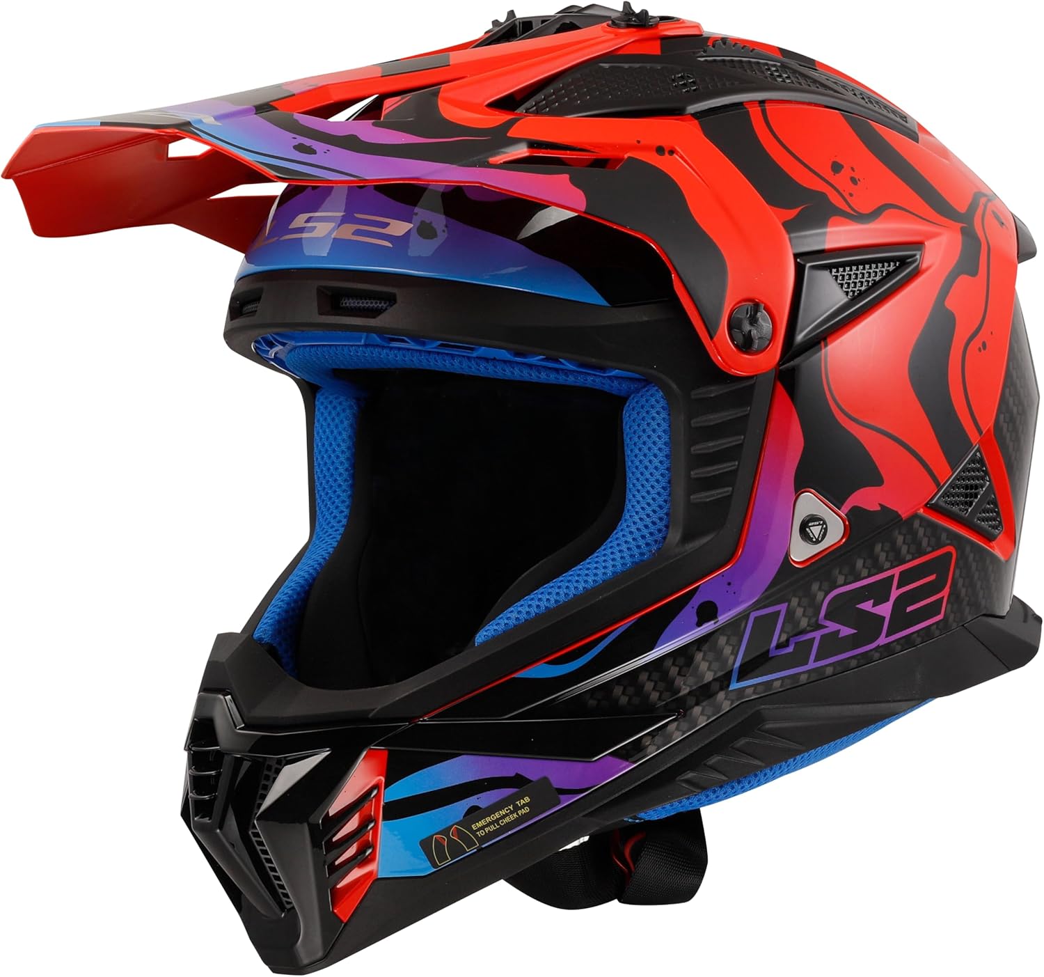 Casco da Motocross LS2 MX708 FAST II WASH RED