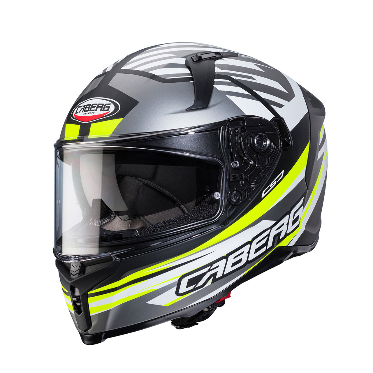 Casco moto Integrale CABERG Avalon X KIRA Nero Opaco Grigio Giallo Fluo Bianco 