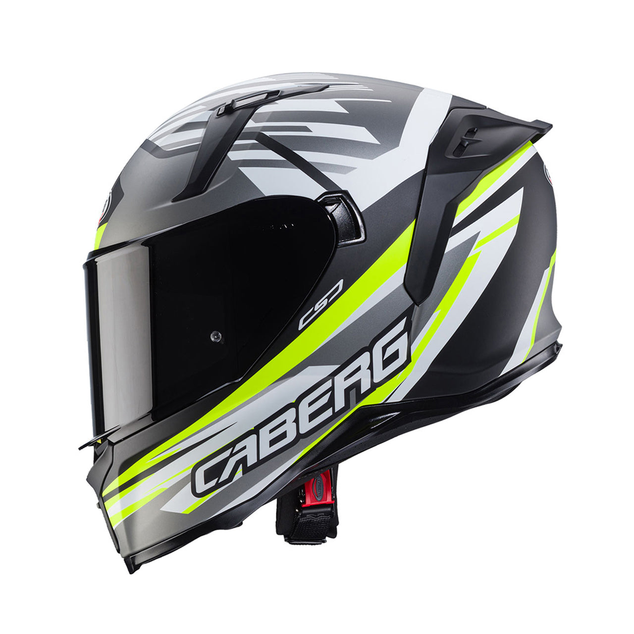 Casco moto Integrale CABERG Avalon X KIRA Nero Opaco Grigio Giallo Fluo Bianco 