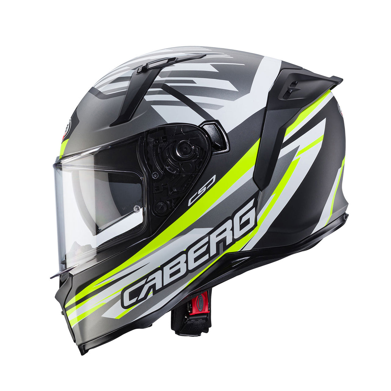 Casco moto Integrale CABERG Avalon X KIRA Nero Opaco Grigio Giallo Fluo Bianco 