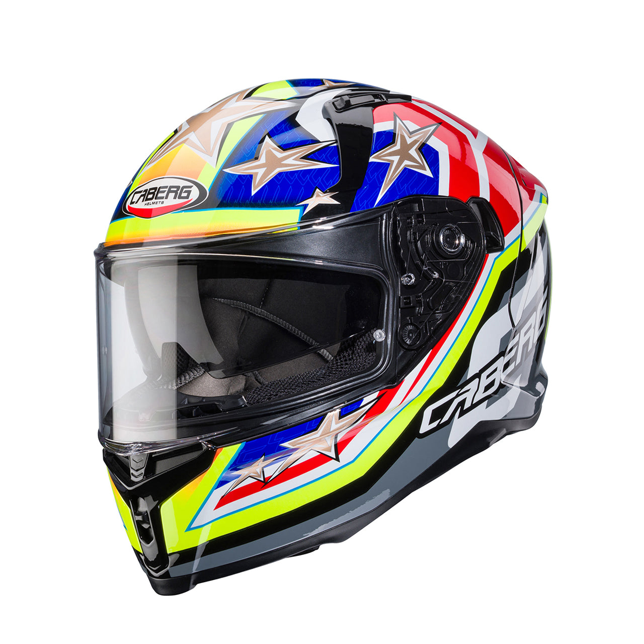 Casco moto Integrale CABERG Avalon X TRUCK Nero Rosso Fluo Giallo Fluo Blu 