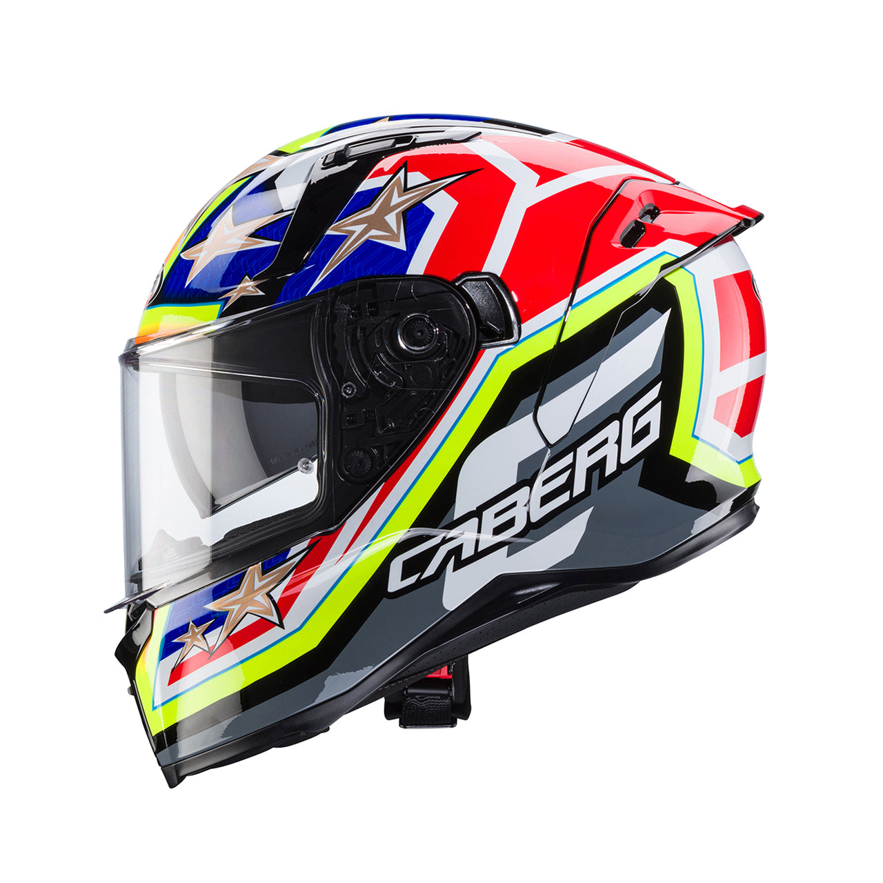 Casco moto Integrale CABERG Avalon X TRUCK Nero Rosso Fluo Giallo Fluo Blu 