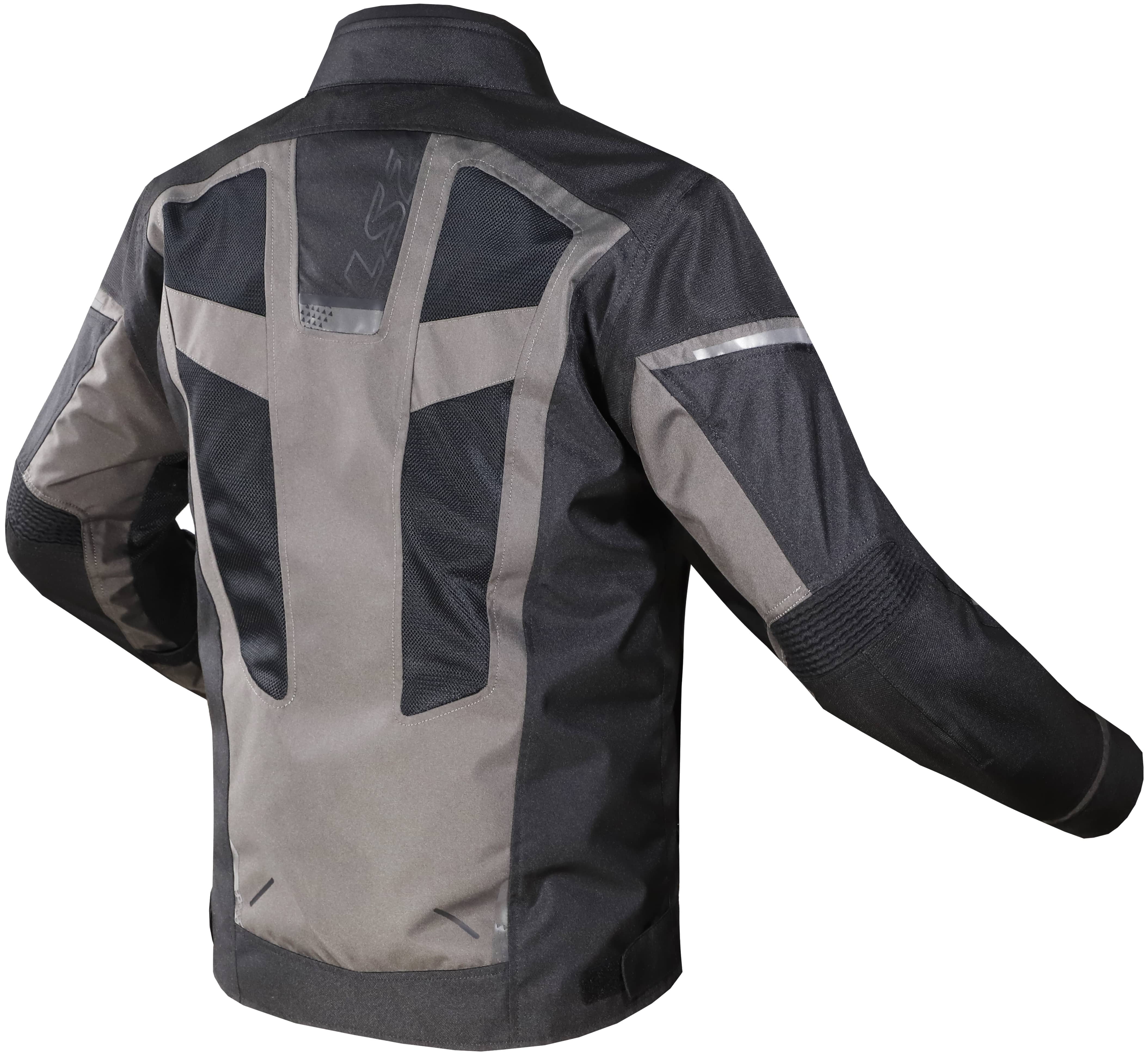 Giacca per moto in tessuto Uomo LS2 NORWAY MAN JACKET BLACK GREY YELLOW