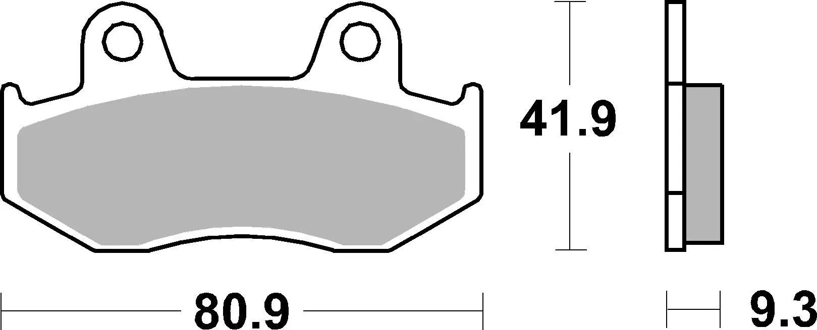 07038 Coppia Pastiglie freno Brembo Anteriori Honda Sh 125/150 2001 - 2008