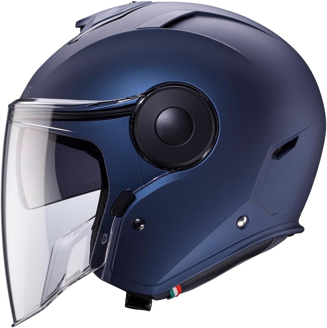 Casco moto scooter jet CABERG SOHO Blu Opaco