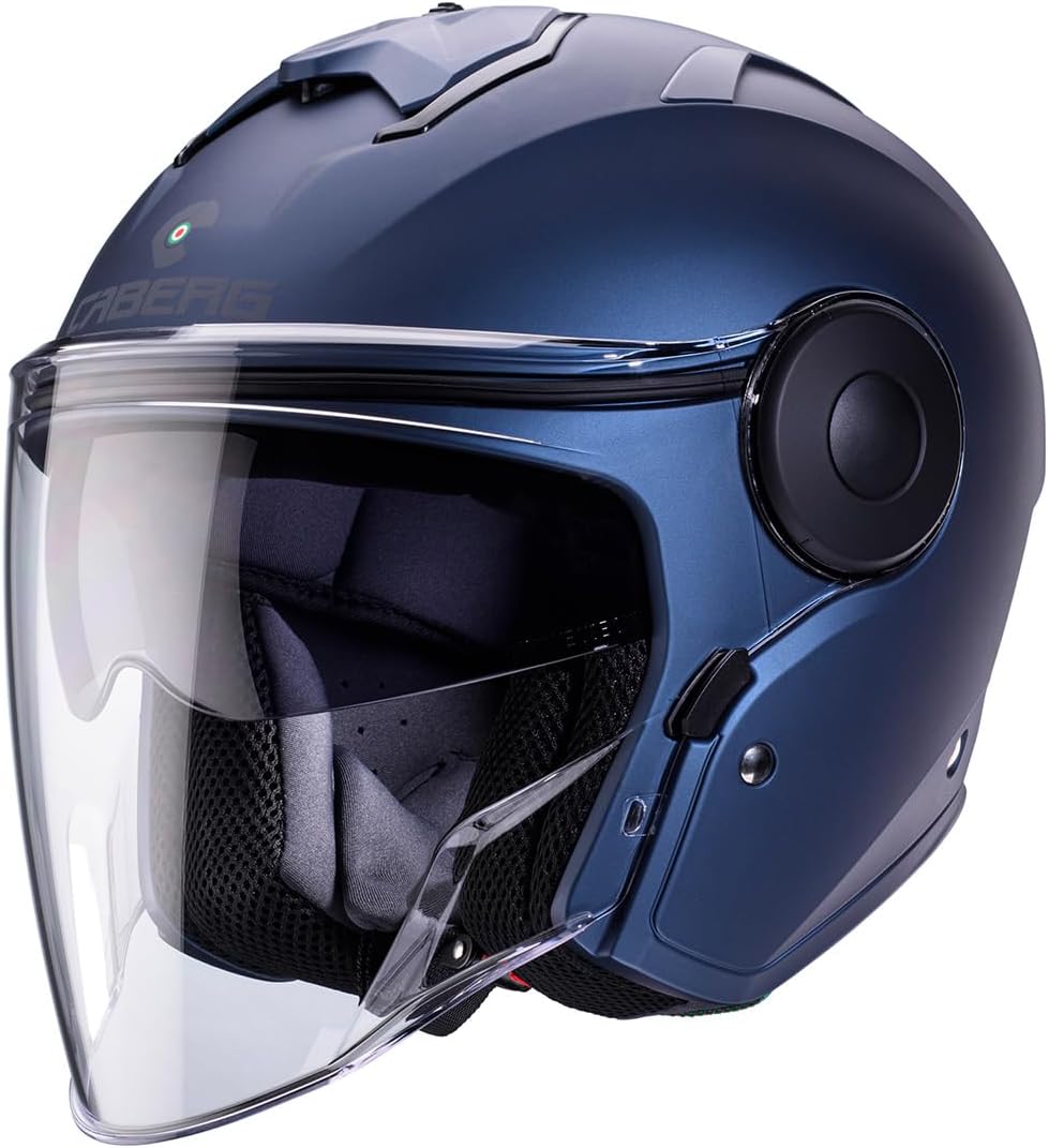 Casco moto scooter jet CABERG SOHO Blu Opaco