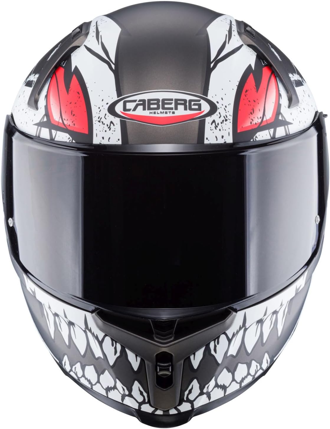 Casco moto Integrale CABERG Avalon X PUNK Grigio Opaco Nero Rosso