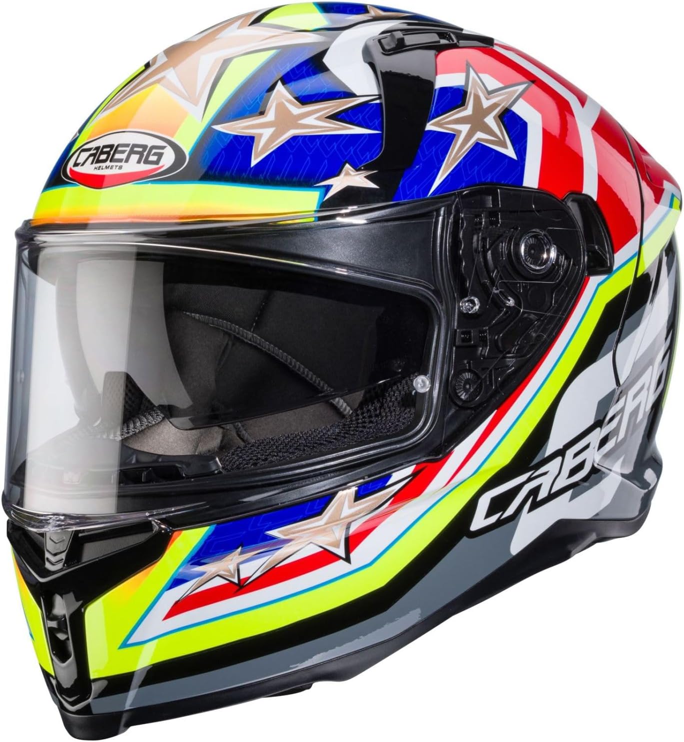 Casco moto Integrale CABERG Avalon X TRUCK Nero Rosso Fluo Giallo Fluo Blu 
