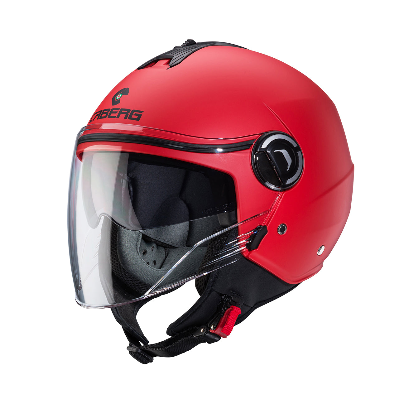 Casco moto scooter jet CABERG Riviera V4X Rosso Opaco 