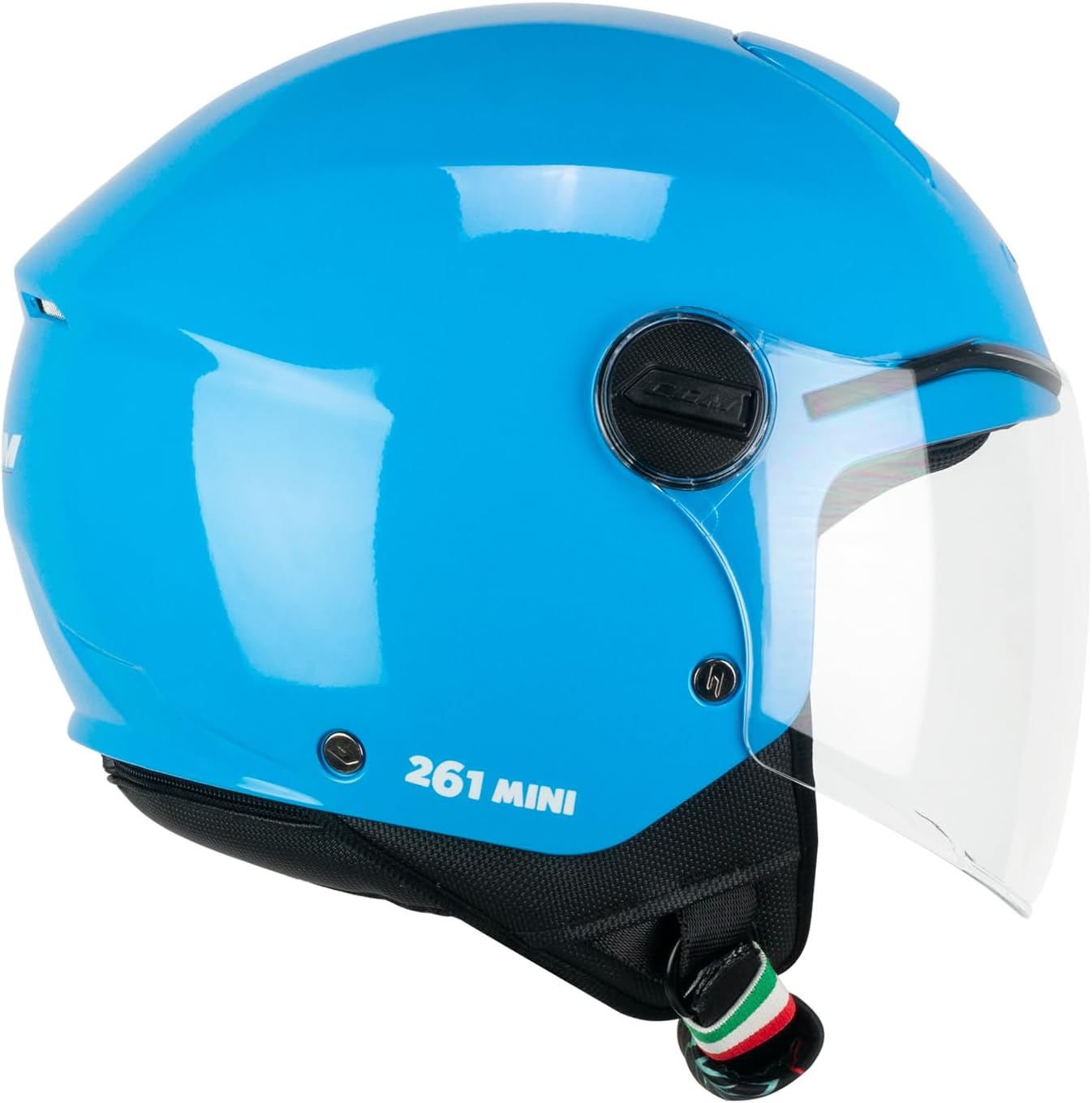 Casco Jet Cgm Bambini 261A MINI COMICS Celeste