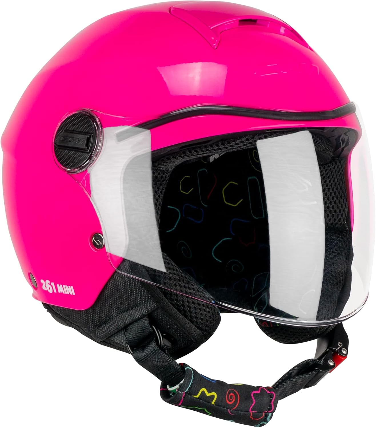 Casco Jet Cgm Bambini 261A MINI COMICS Fucsia