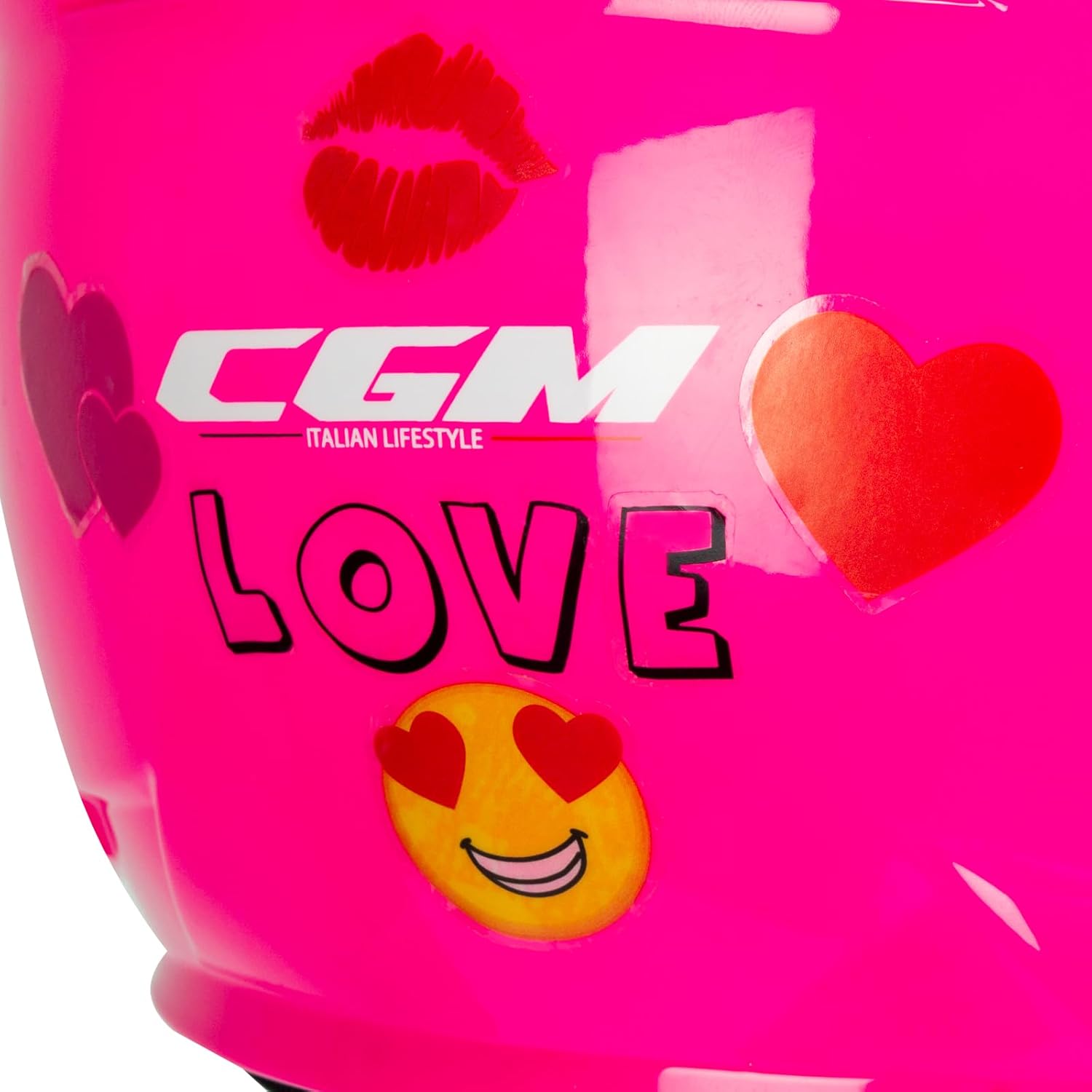 Casco Jet Cgm Bambini 261A MINI COMICS Fucsia