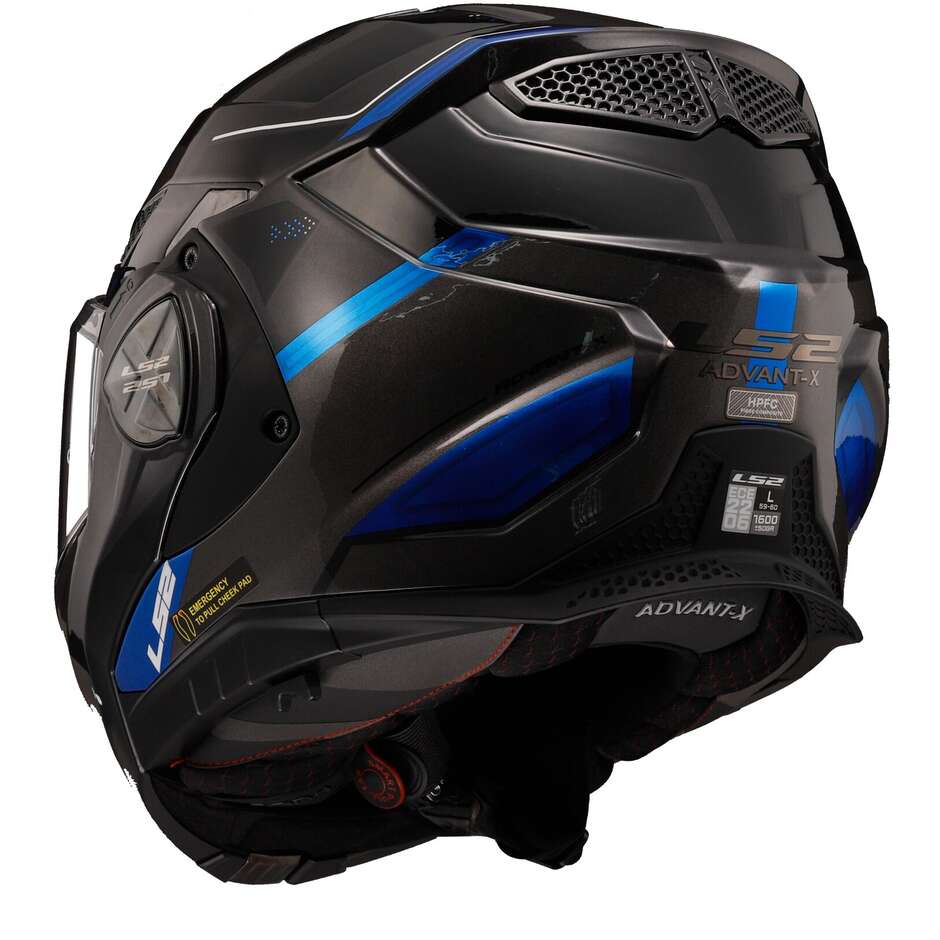 Casco Modulare per moto LS2 FF901 ADVANT X SPECTRUM BLACK TITANIUM BLUE