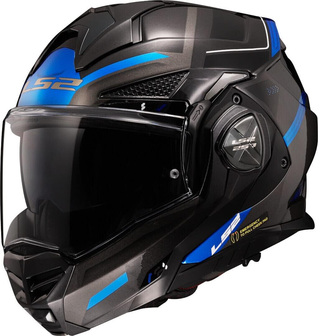 Casco Modulare per moto LS2 FF901 ADVANT X SPECTRUM BLACK TITANIUM BLUE
