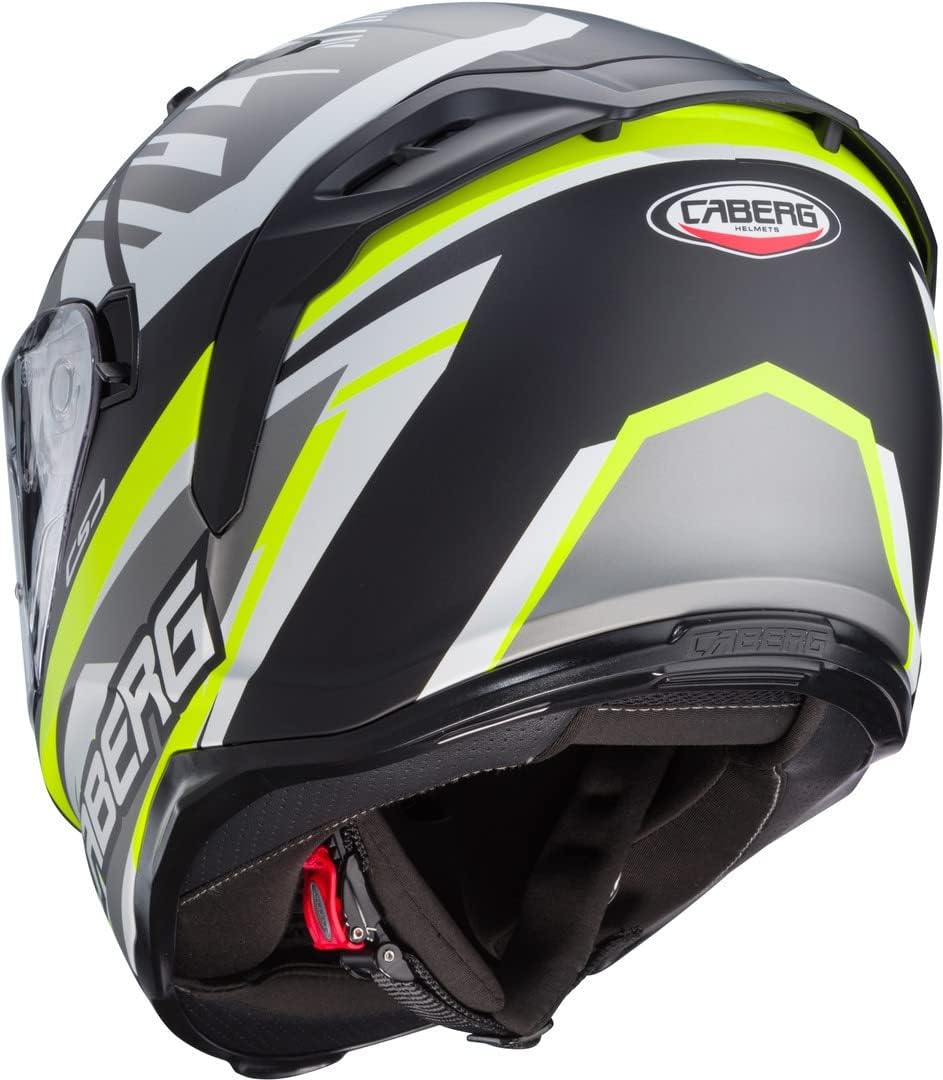 Casco moto Integrale CABERG Avalon X KIRA Nero Opaco Grigio Giallo Fluo Bianco 