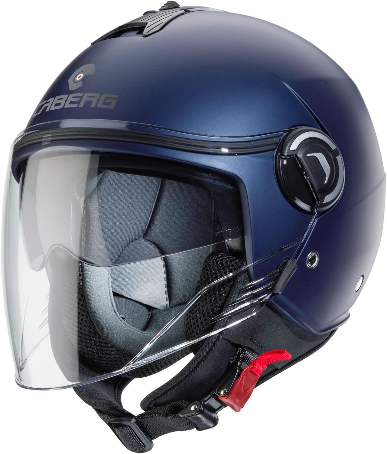 Casco moto scooter jet CABERG Riviera V4X Blu opaco Yama