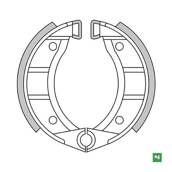 Coppia Ganasce freno anteriori e posteriori Piaggio Bravo Si Free 