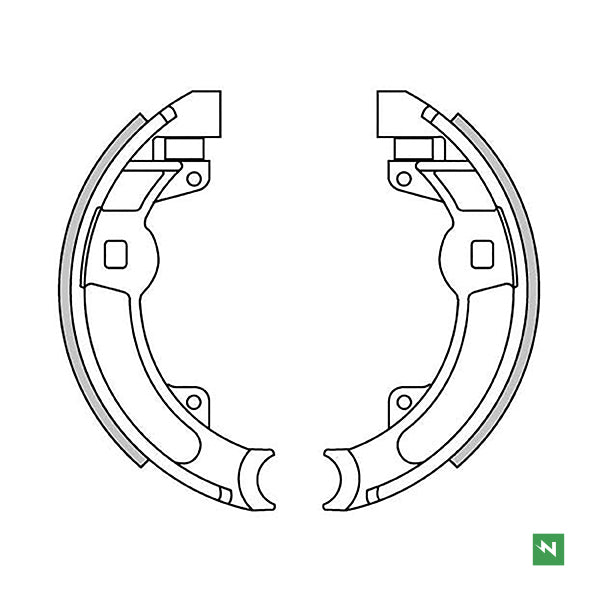 GF0165 Coppia Ganasce freno Posteriori INNOCENTI 
