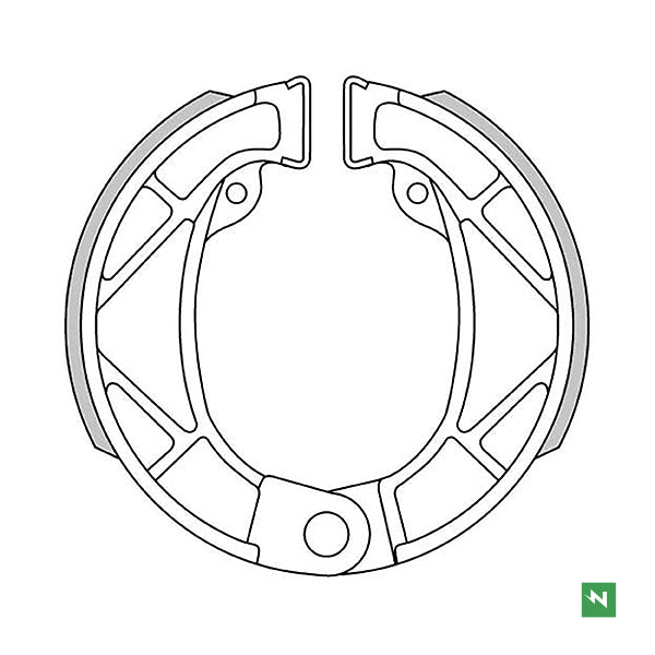 GF0244 Coppia Ganasce Freno Posteriori Aprilia red rose 50 