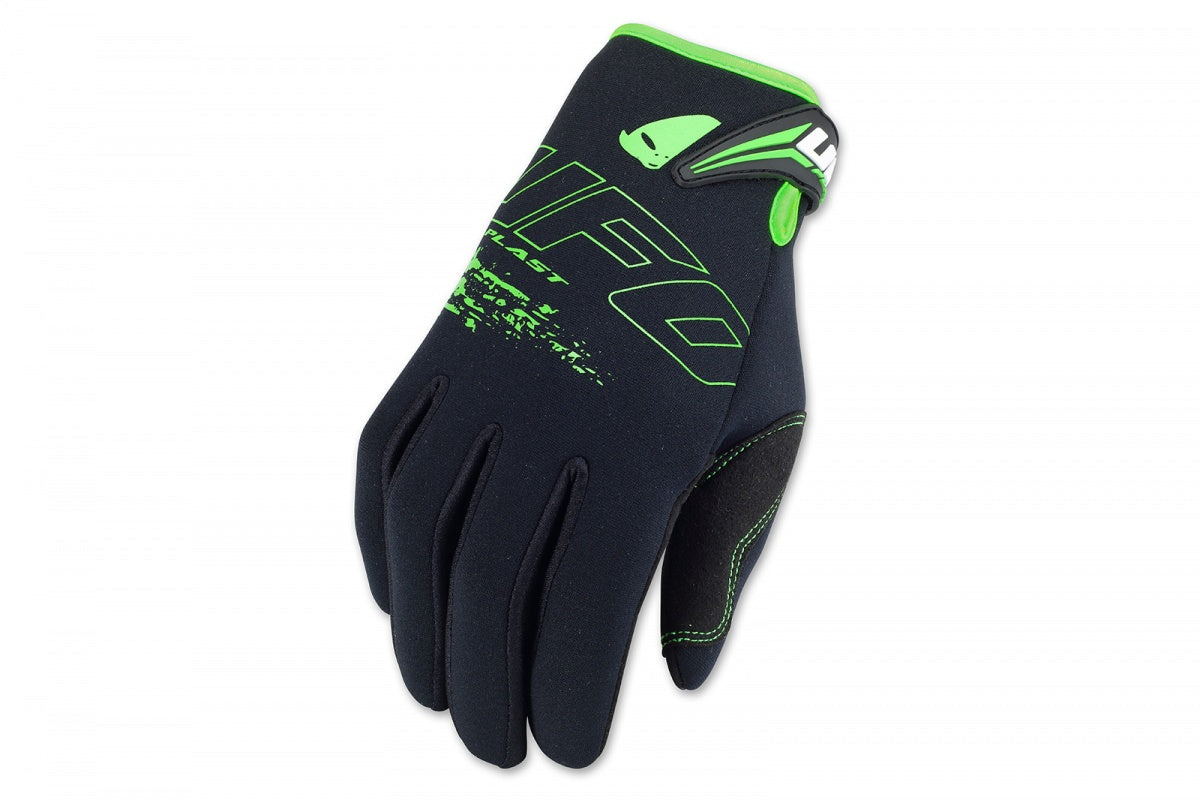 Guanti motocross Neoprene nero UfoPlast