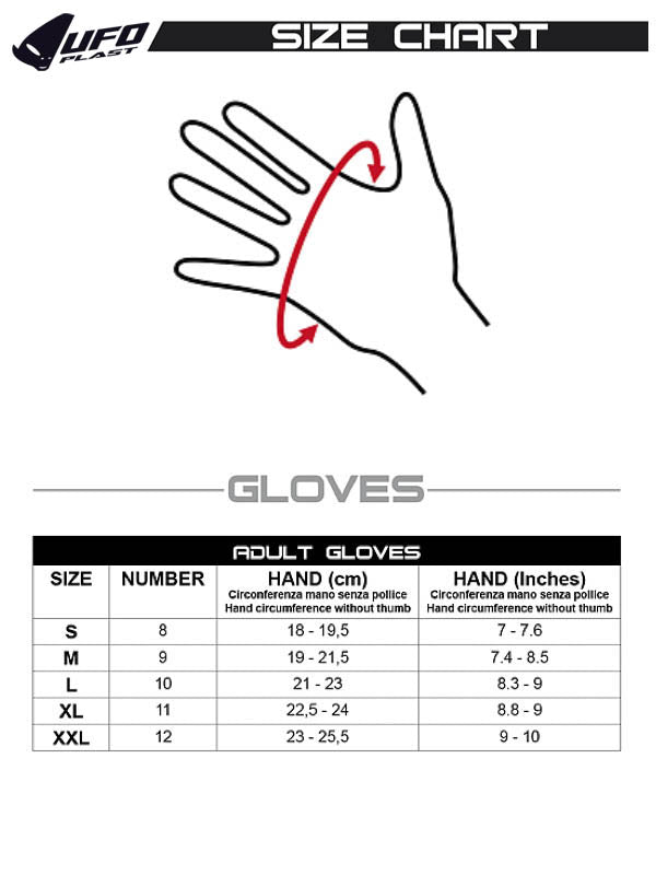 Guanti motocross Skill Adrenaline blu UfoPlast