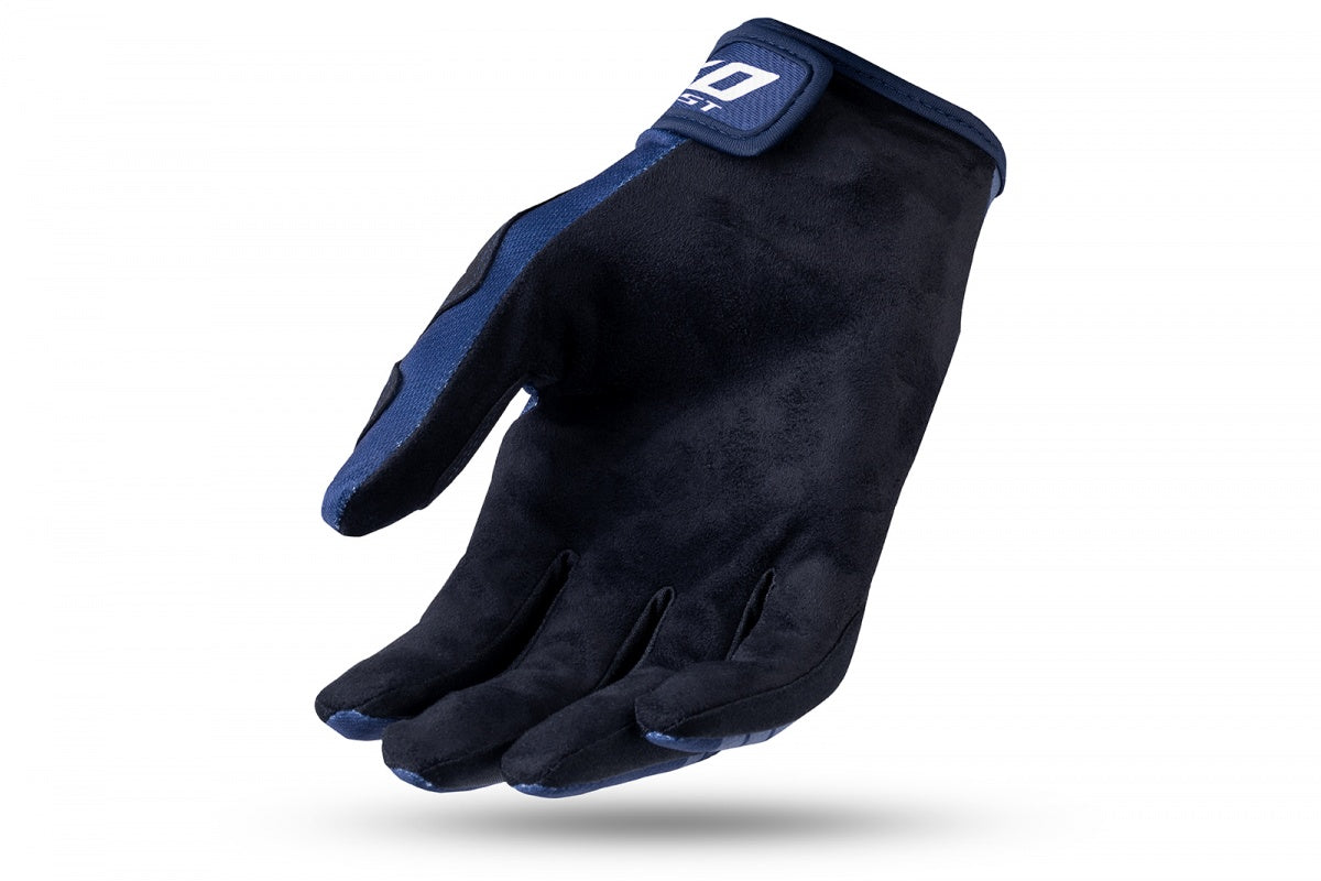 Guanti motocross Skill Heron blu e arancione UfoPlast