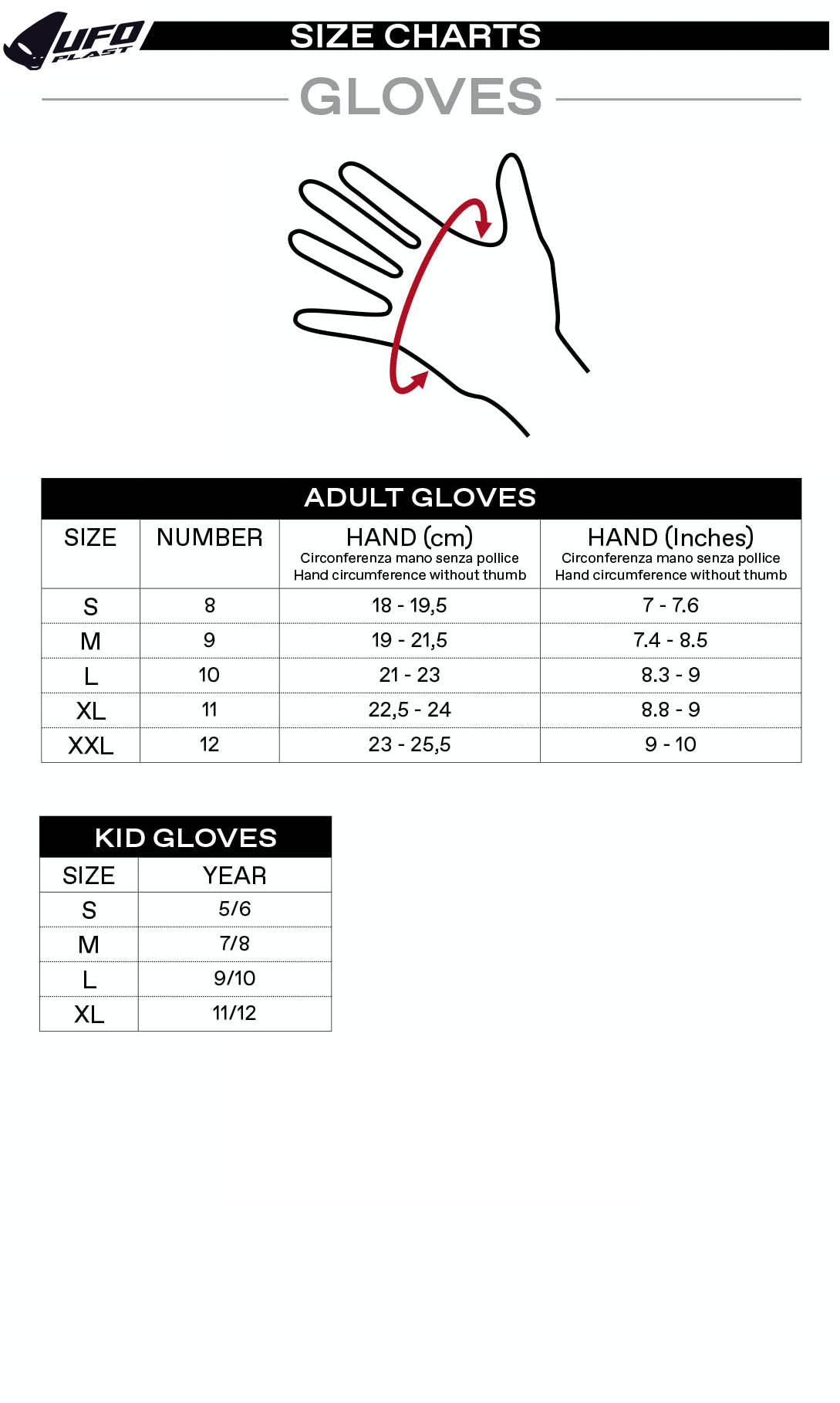 Guanti motocross Skill Heron blu e arancione UfoPlast