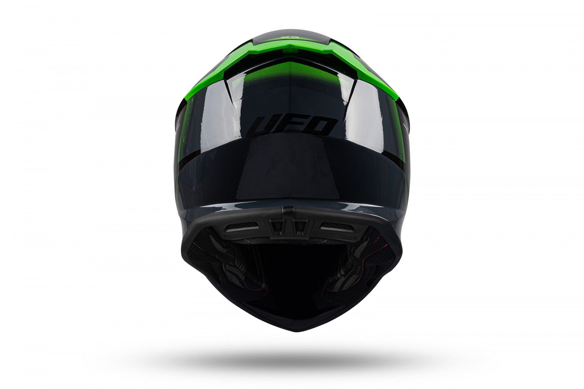 Casco motocross Intrepid nero e verde UfoPlast