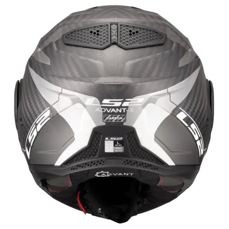 Casco Modulare per moto in carbonio LS2 FF901 ADVANT X C HORIZON SILVER GREY