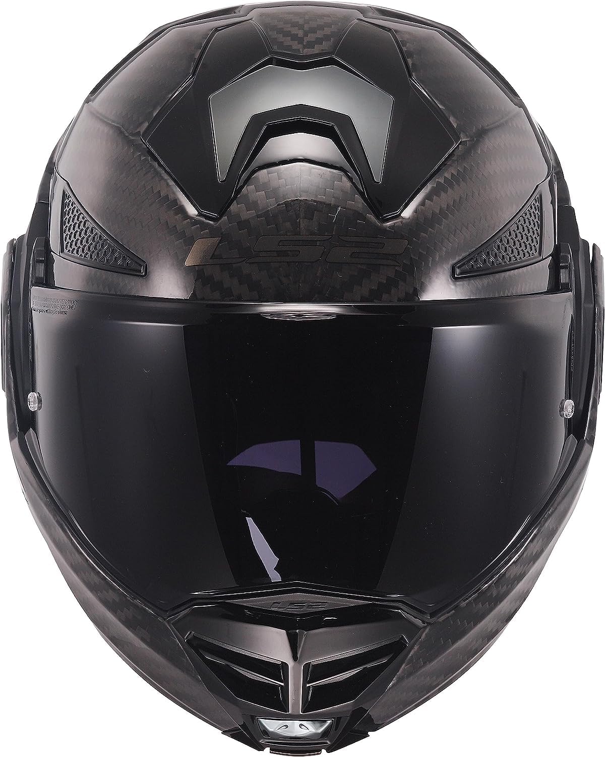 Casco Modulare per moto in carbonio LS2 FF901 ADVANT X SOLID GLOSS CARBON