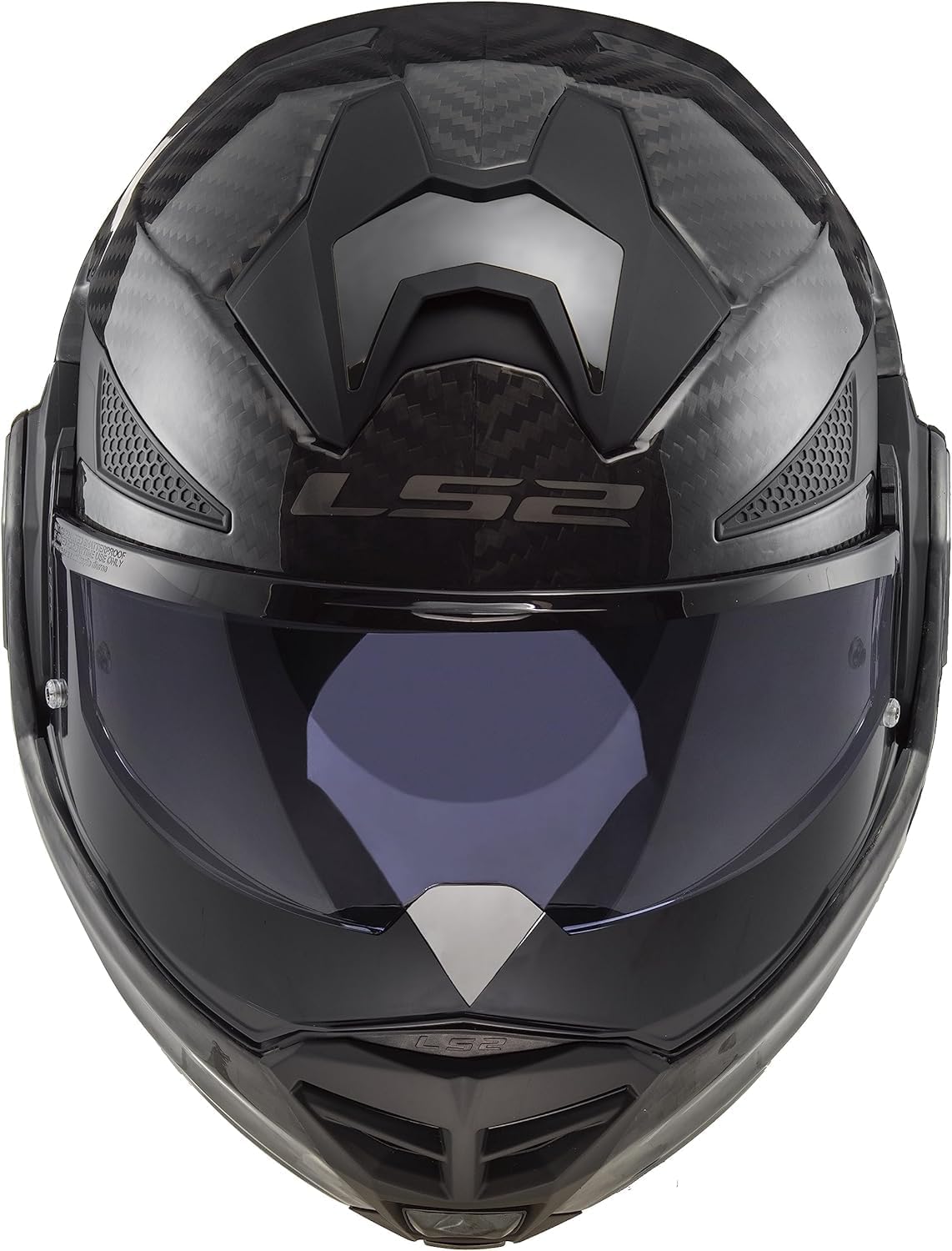 Casco Modulare per moto in carbonio LS2 FF901 ADVANT X SOLID GLOSS CARBON