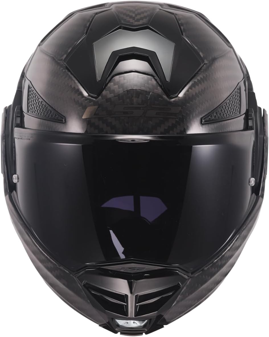 Casco Modulare per moto in carbonio LS2 FF901 ADVANT X SOLID MATT CARBON