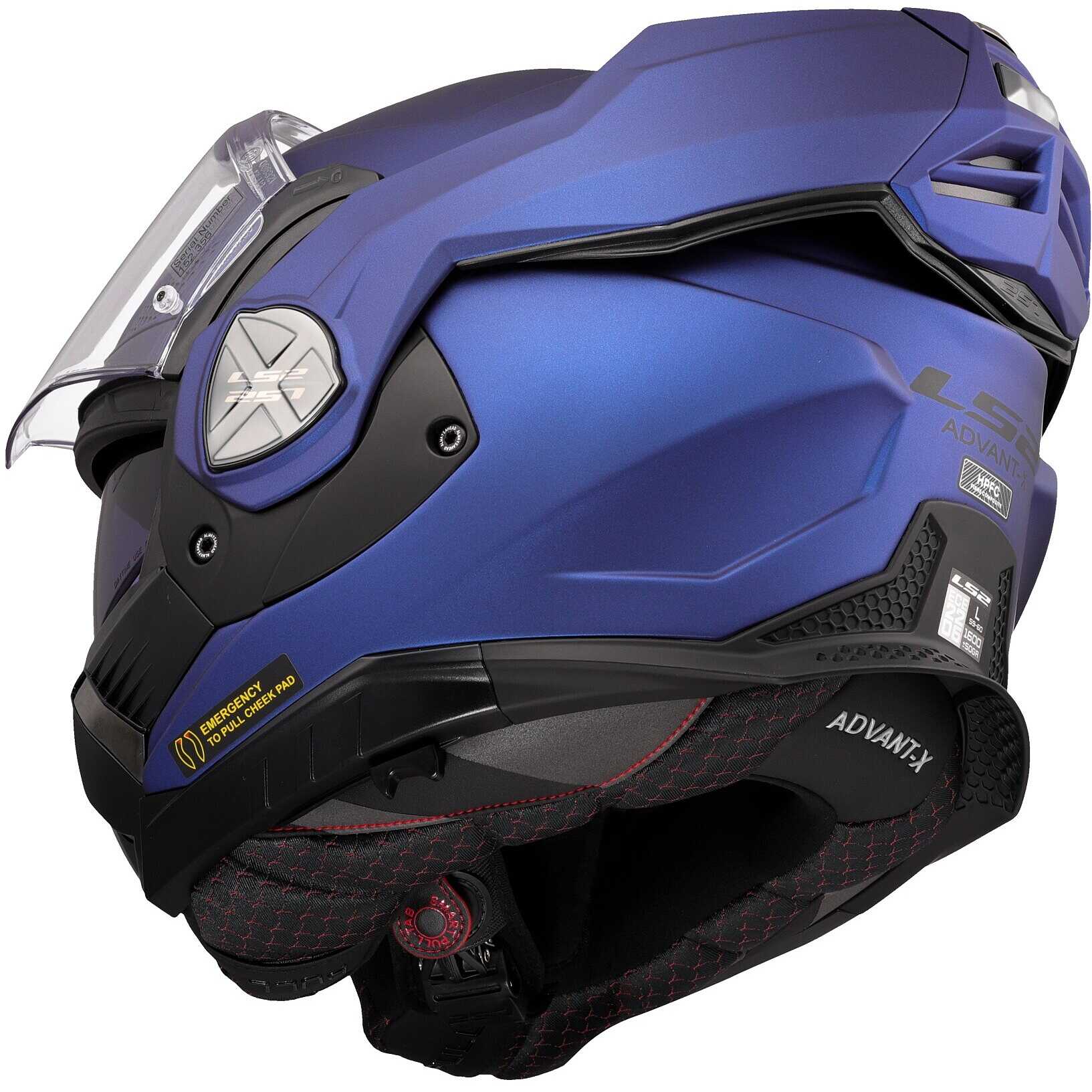 Casco Modulare per moto LS2 FF901 ADVANT X SOLID NAVY BLUE