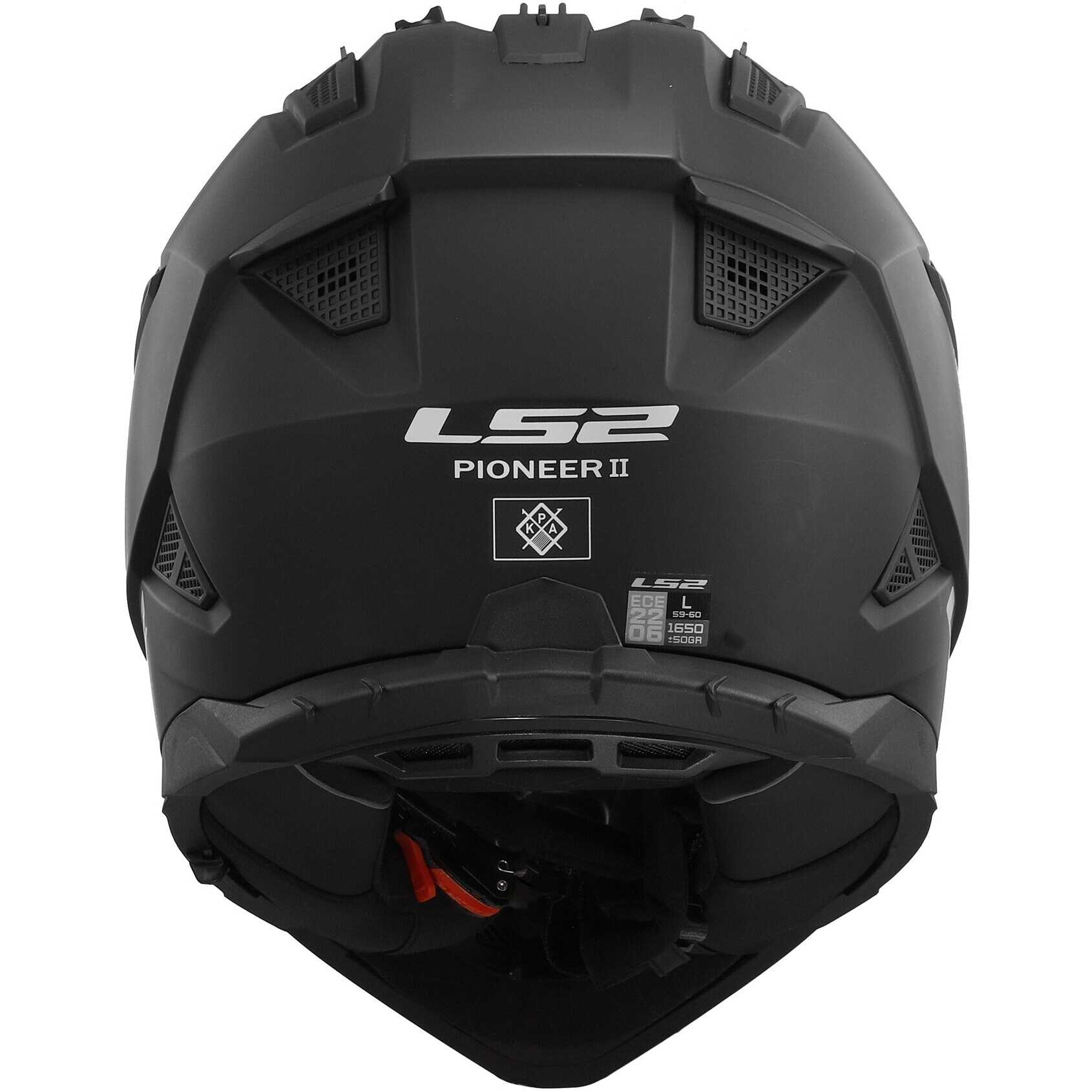 Casco Motocross Enduro LS2 MX702 PIONEER II MATT BLACK