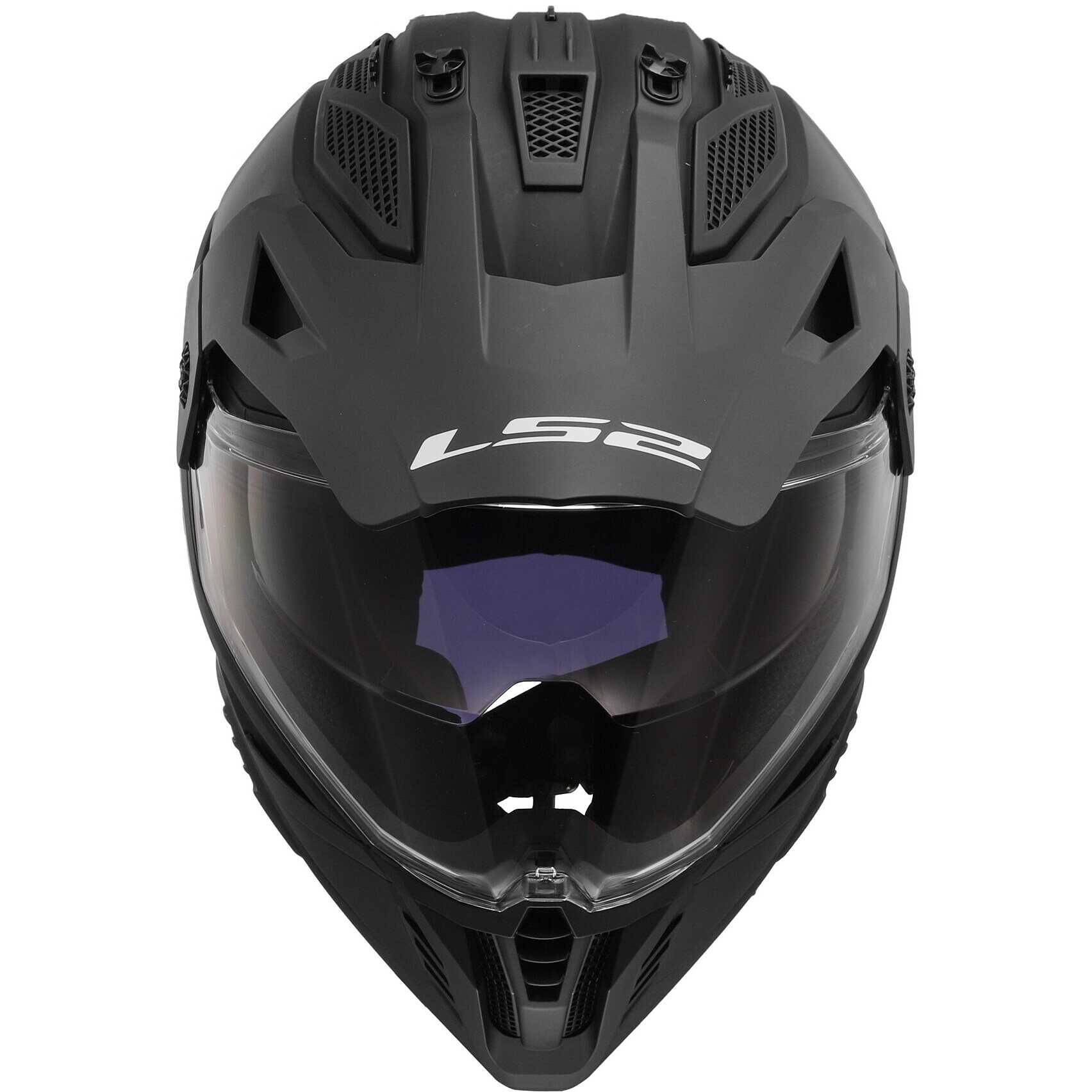 Casco Motocross Enduro LS2 MX702 PIONEER II MATT BLACK