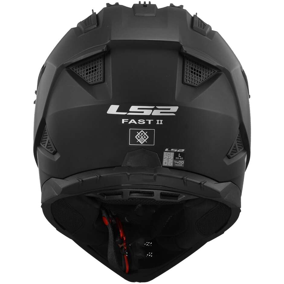 Casco da motocross LS2 MX708 FAST II SOLID MATT BLACK