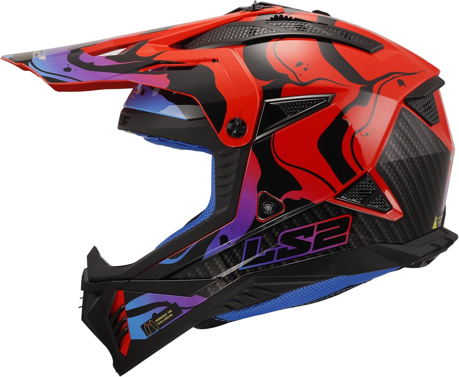 Casco da Motocross LS2 MX708 FAST II WASH RED