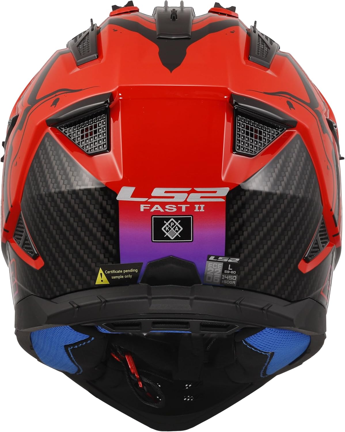 Casco da Motocross LS2 MX708 FAST II WASH RED