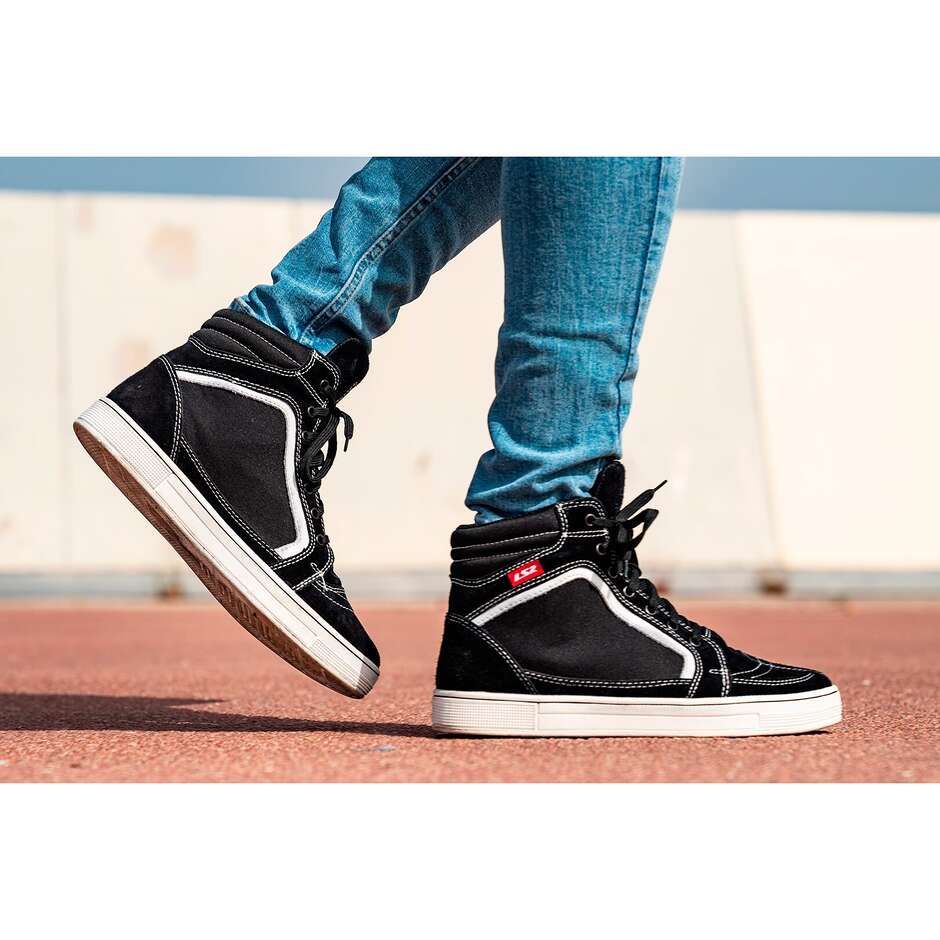 Scarpe Sneakers per moto Uomo LS2 DORON MAN BOOTS BLACK