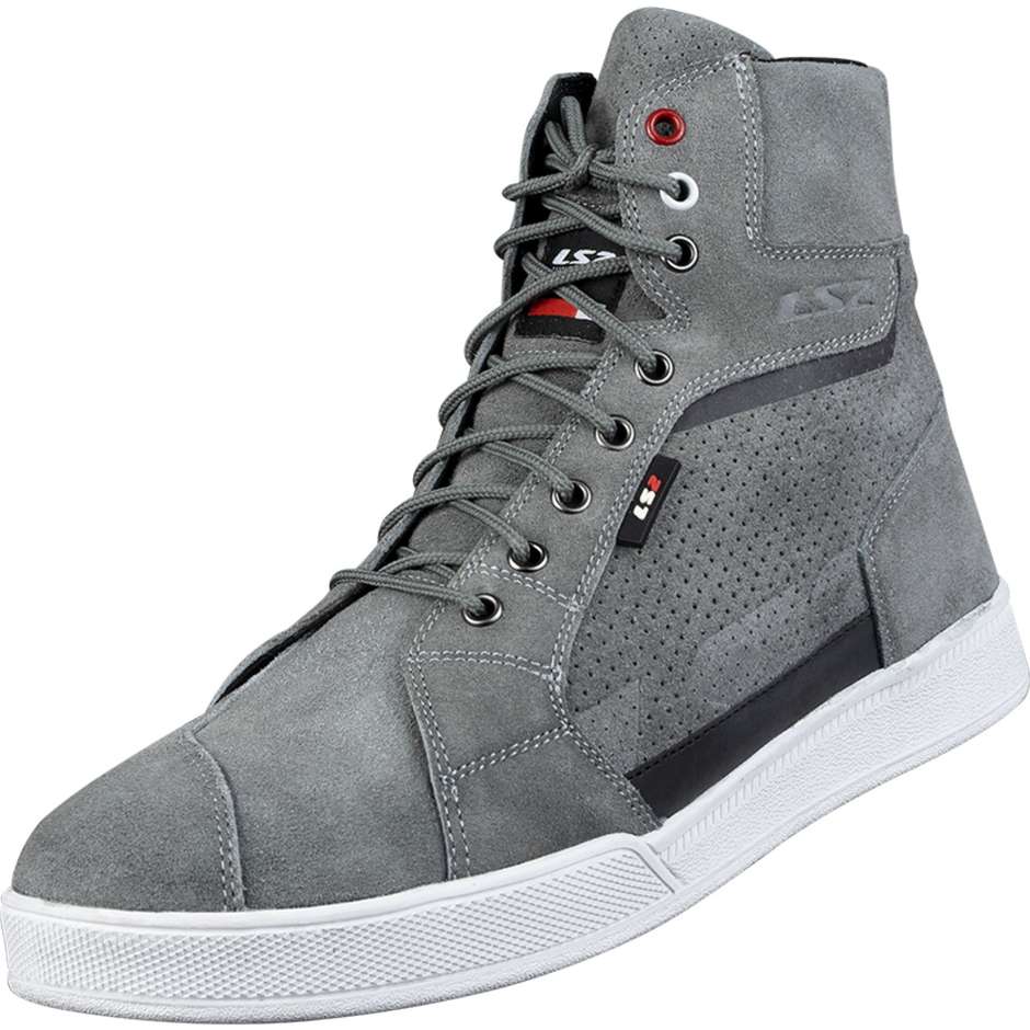 Scarpe Sneakers per moto Uomo LS2 DOWNTOWN MAN BOOTS DARK GREY