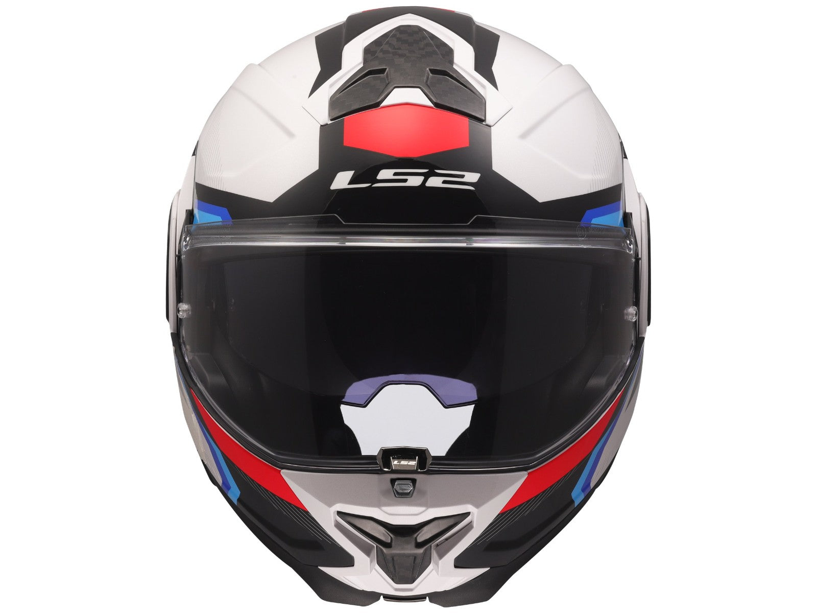 Casco Modulare ribaltabile a 180º LS2 FF910 ADVANT II TRIPLE WHITE BLUE RED