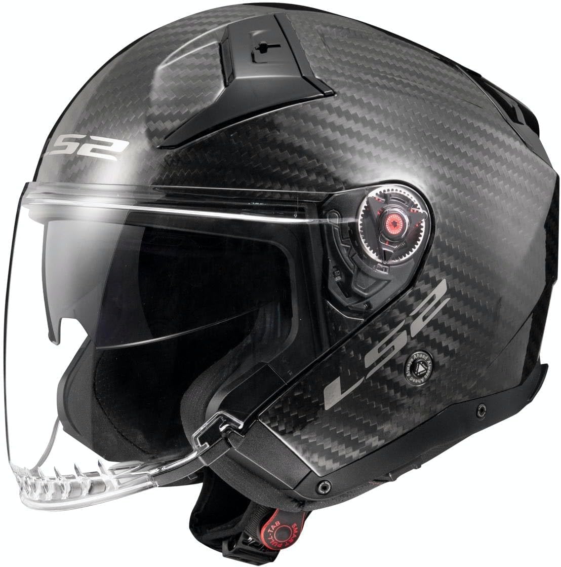 Casco Jet per moto in carbonio LS2 OF603 INFINITY II GLOSS CARBON