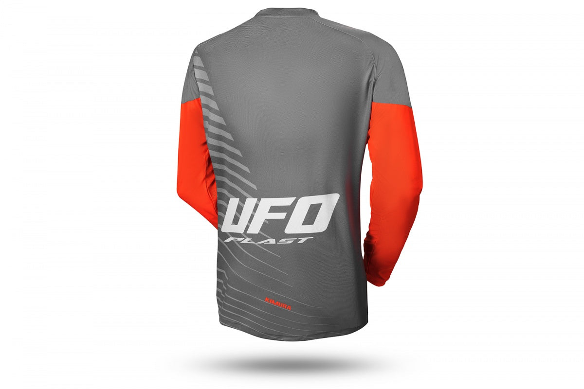 Maglia motocross Kimura grigia e arancione UfoPlast