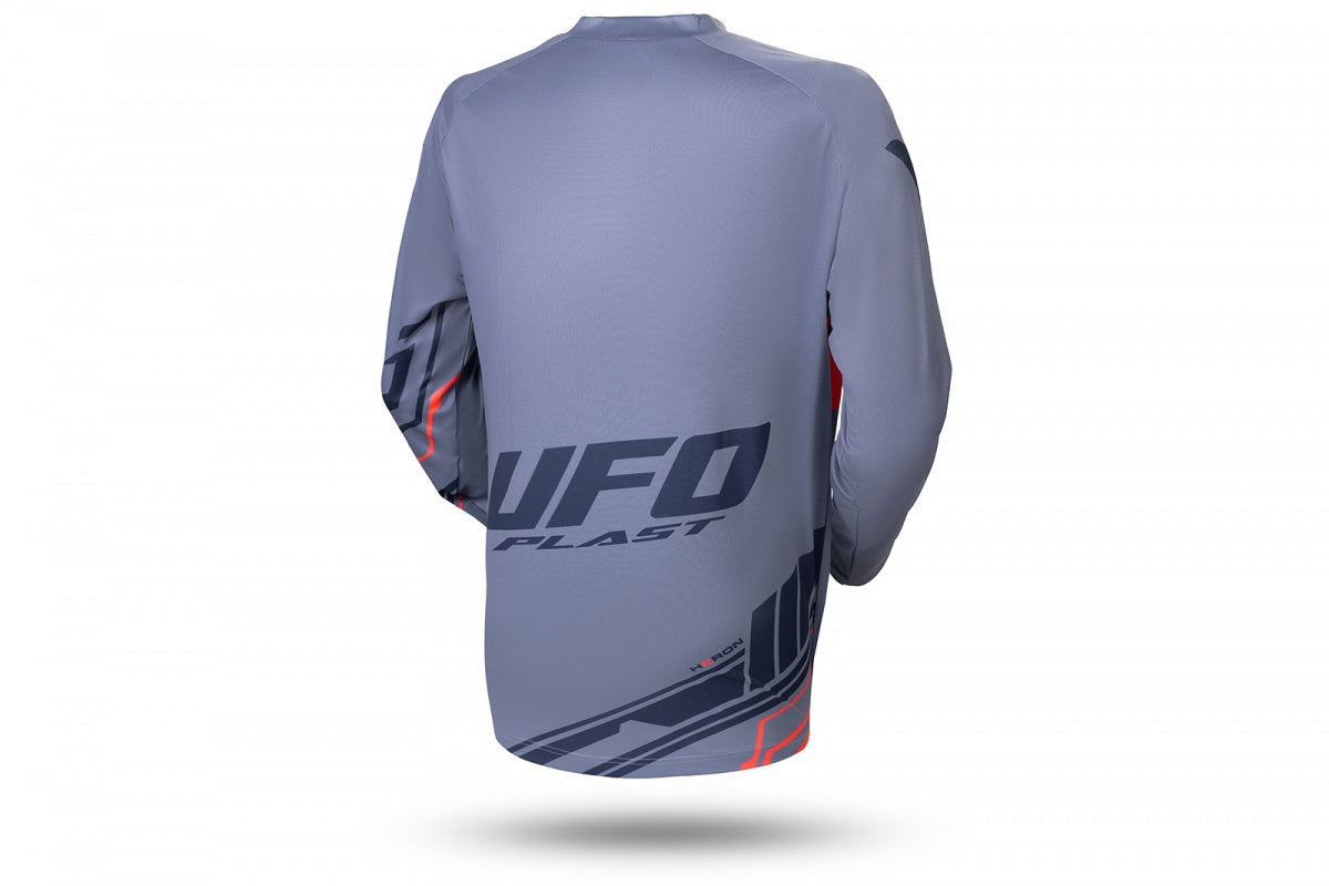 Maglia motocross Heron grigia e arancione UfoPlast