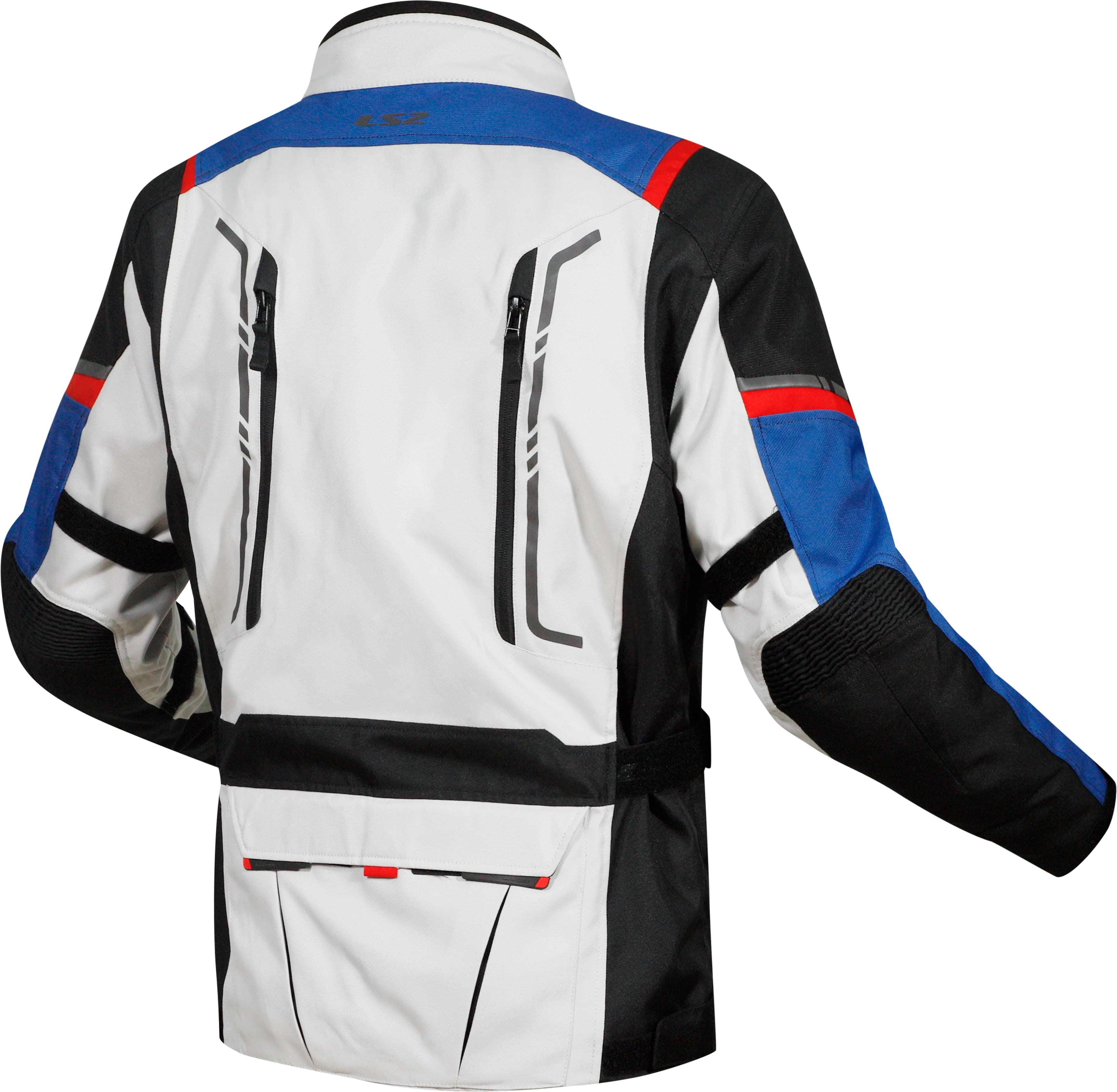 Giacca per moto Uomo LS2 NARVIK MAN JACKET BLUE BLACK GREY RED